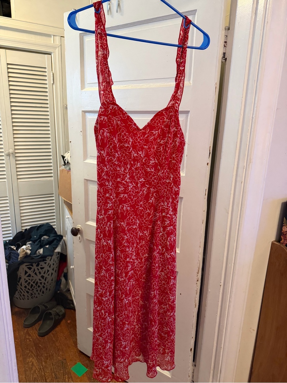 DressBarn Red Floral Sundress